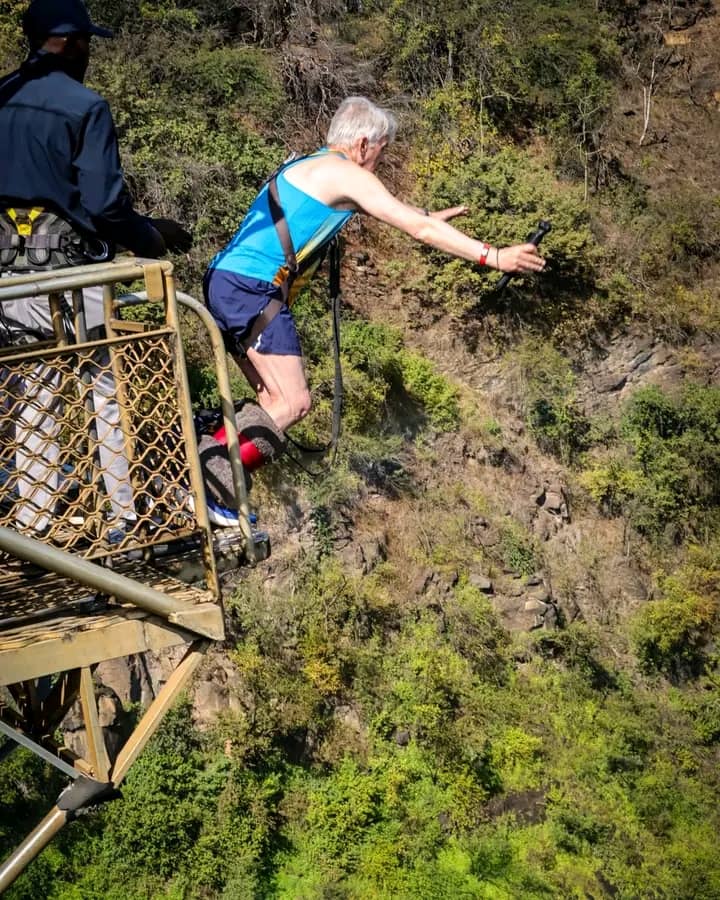 Helicopter flight over Victoria Falls